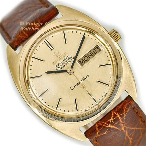 omega constellation 70s gold watch price|Omega Constellation automatic 1970.